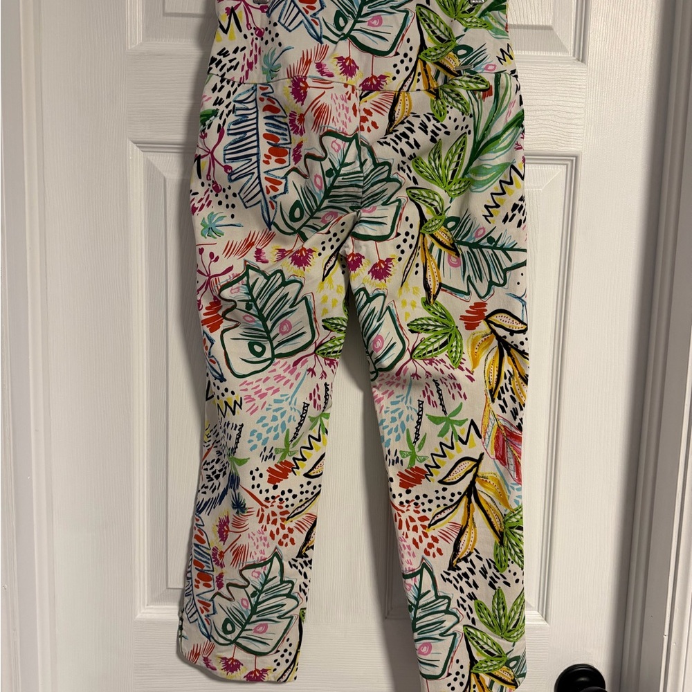 Colorful Patterned Capri Pants - Picture 2 of 2